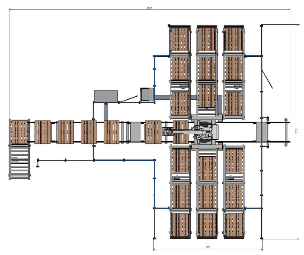 EP141 Shape Process Automation | Palletizing Robot Cell