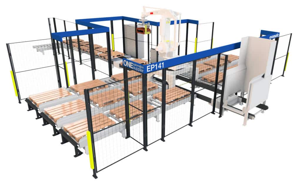EP141 Shape Process Automation | Palletizing Robot Cell