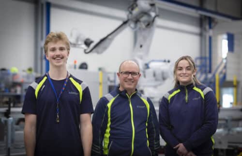 Throughout their internship, they’ve been supported by Magnus Spåre, Senior Automation Engineer at Shape. – “We’re so grateful to have had Magnus as our mentor. He’s kind of a ‘super senior’ around here – not just anyone!” laughs Teddi. Both Kajsa and Teddi emphasize how engaged Magnus has been in their work. It was also Magnus, together with Dr. Anders Jönsson, Head of Technology & Innovation, who helped them choose their thesis topics.